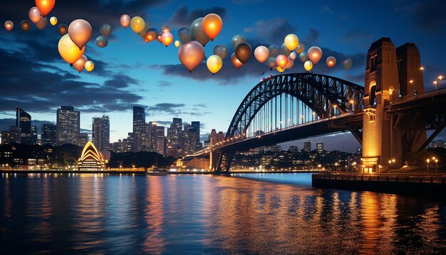 Candy Cane Delight Skyline di Sydney Decorazione dolce