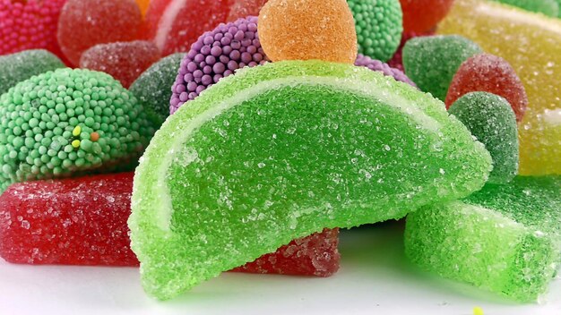 Candy Sweet Jelly Lolly e Delicious Sugar Dessert