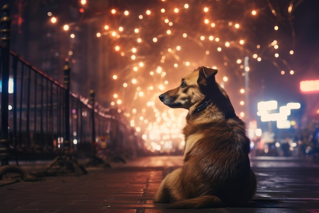 Cane abbandonato in strada a Natale