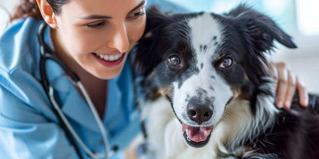 cane all'appuntamento con il veterinario AI generativa