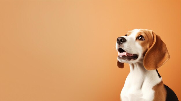 Cane Beagle carino Banner web con spazio per la copia