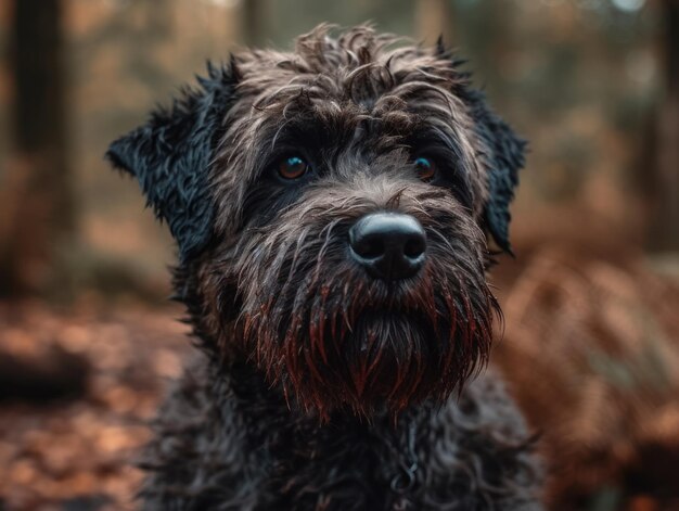 Cane Bouvier des Flandres da vicino creato con la tecnologia Generative AI