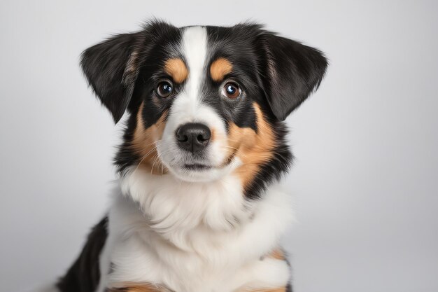 Cane carino isolato su sfondo bianco 8K UltraHD SuperResolution Photo generativo ai