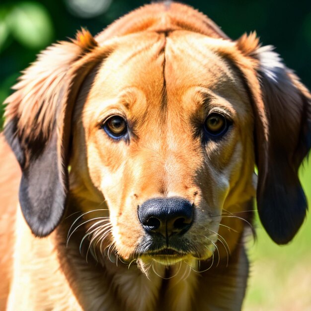 Cane che cammina con una postura accovacciata e un'espressione di concentrazione sul viso