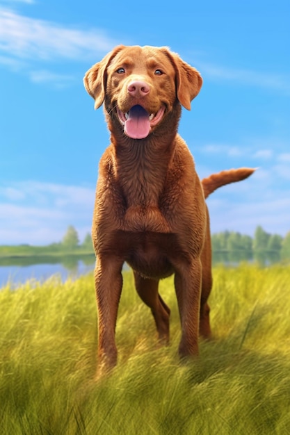 cane chesapeake bay retriever AI generativa