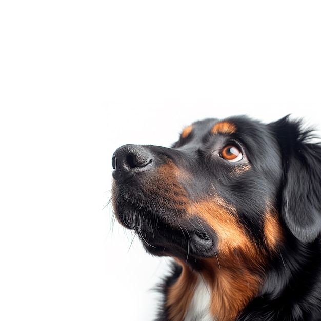 Cane curioso che cerca l'IA generativa