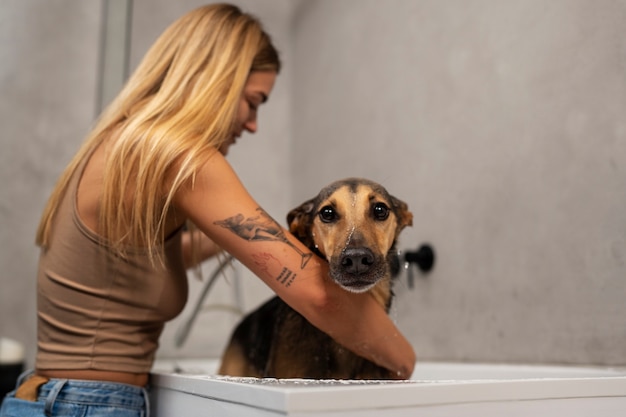 Cane da lavaggio donna di tiro medio