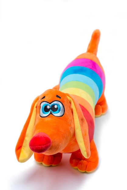 Cane di peluche con bandiera LGBT