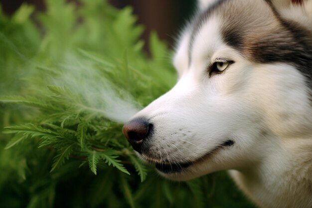 Cane e buon umore Sogni di un animale domestico Foto di alta qualità