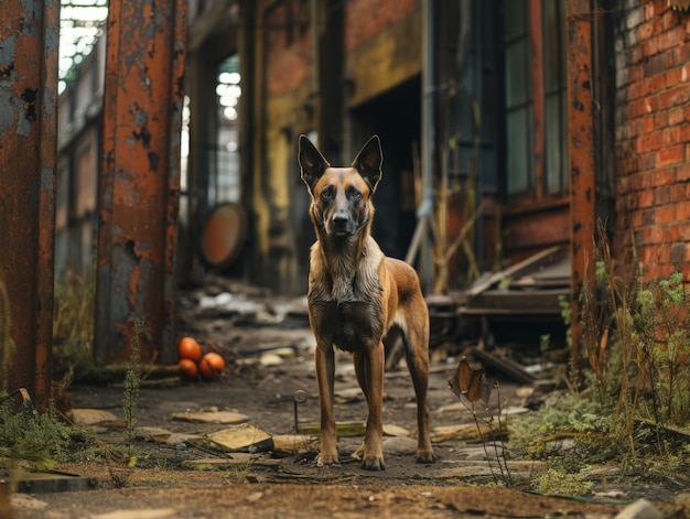 Cane Malinois in natura IA generativa