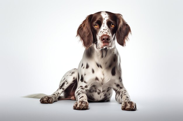 cane su sfondo bianco