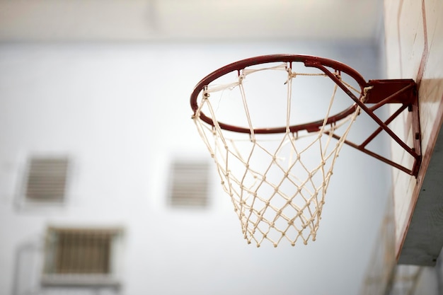 canestro da basket in palestra canestro da basket arena sportiva al coperto canestro da basket da vicino