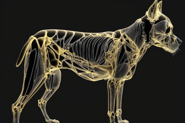 Canis Lupus Familiaris o il cane Uno studio dello scheletro