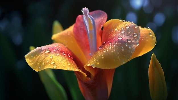 Canna Lily Flower AI generativa splendidamente fiorita