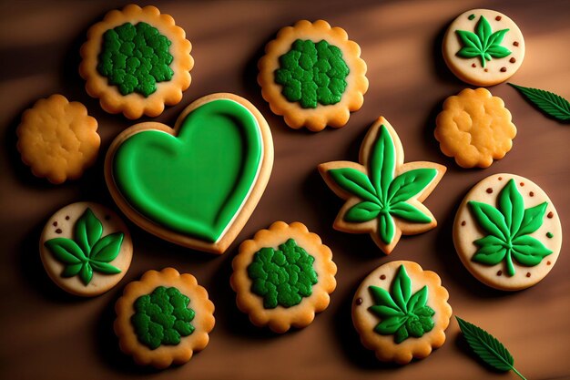 Cannabis Cookie Edibles con Marijuana