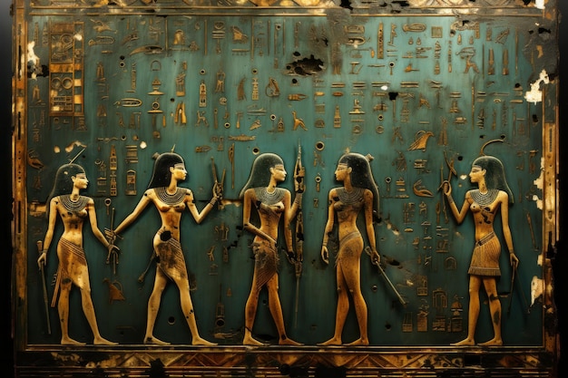 Canopic Chest of Maiherpri nel museo del Cairo Egitto Foto di alta qualità