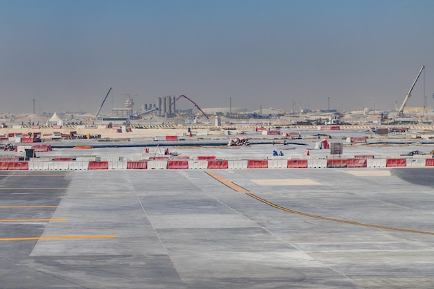 Cantiere all'aeroporto della città Doha Qatar