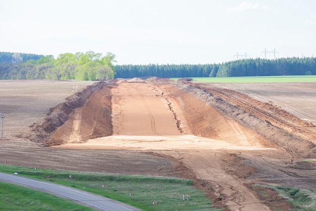 Cantiere di costruzione di strade