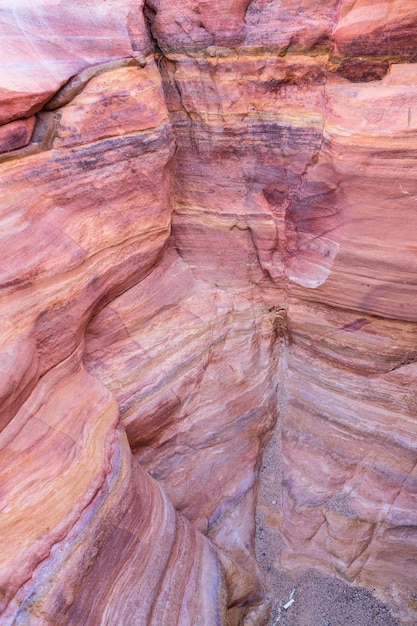 Canyon colorato, bizzarra formazione rocciosa situata nella catena montuosa del Sinai, penisola del Sinai, Egitto