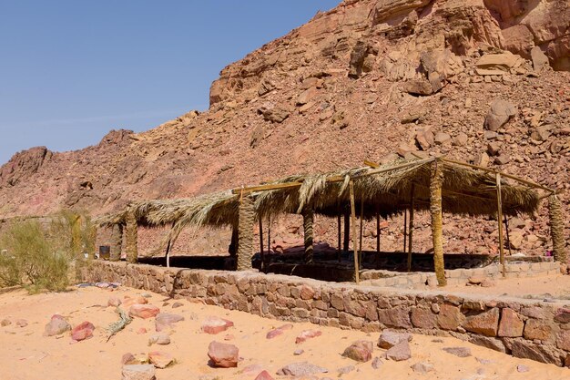 Canyon colorato è una formazione rocciosa sulla penisola del Sinai meridionale dell'Egitto Rocce del deserto di arenaria multicolore