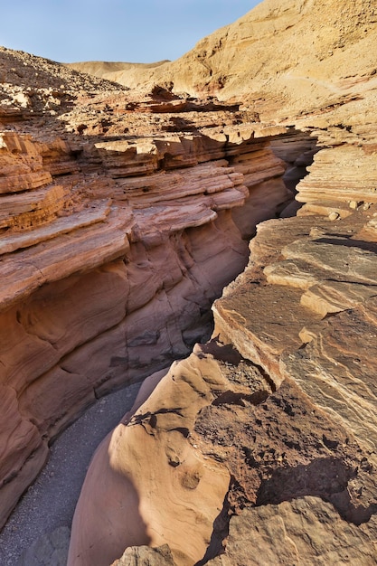 Canyon rosso nelle montagne di Eilat Israele