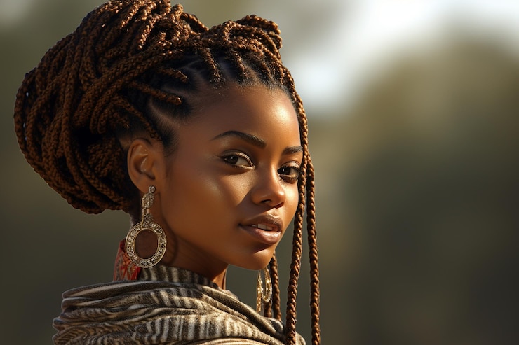 Foto capelli intrecciati africani