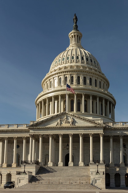 Capitol Hill, American Congress Building nel pomeriggio a Washington DC, USA.