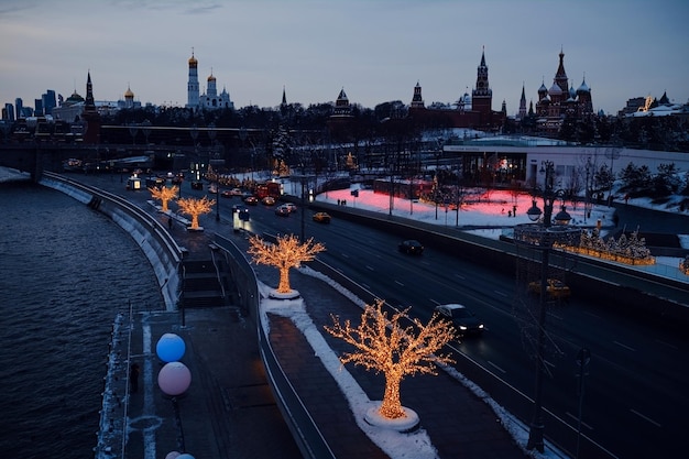 Capodanno a Mosca Illuminazione festiva nella capitale della Russia