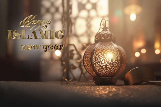 Capodanno islamico Il giorno dell'inizio dell'anno secondo il calendario islamico il primo giorno del mese di Muharram Tradizione musulmana religione luna AI generativa