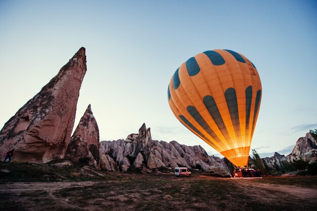 Cappadocia, Turchia. Il primo equipaggio di fiamma