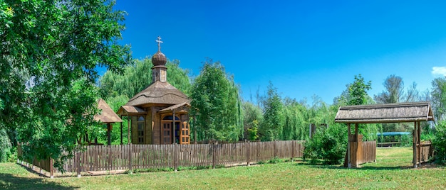 Cappella di legno nella città di Vilkovo, Ucraina