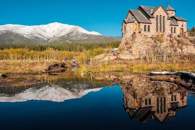 Cappella sulla roccia vicino a Estes Park in Colorado