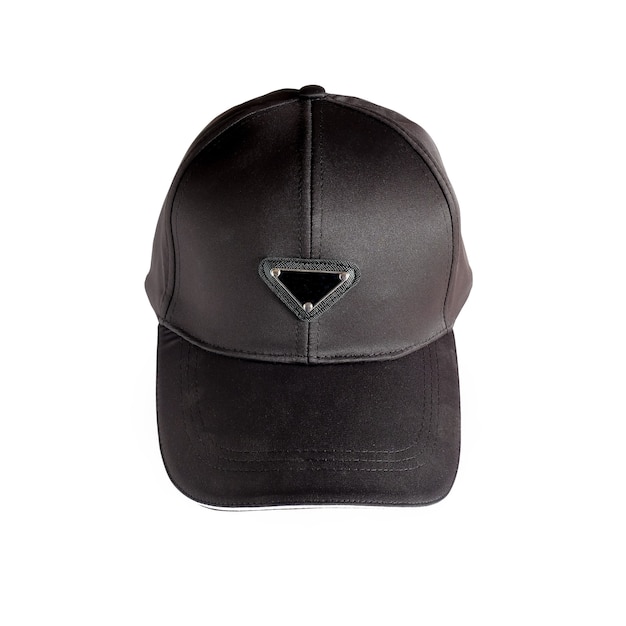 Cappello bianco in colore nero