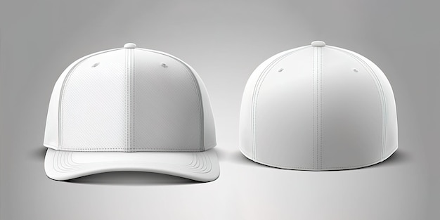 Cappello bianco vuoto un modello vuoto per il design