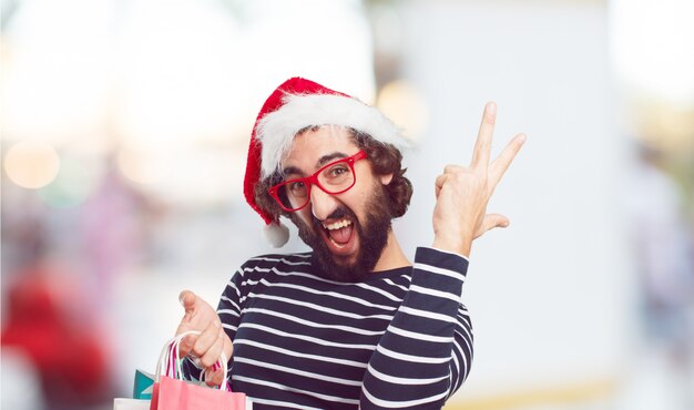 Cappello da Babbo Natale. concetto di Natale