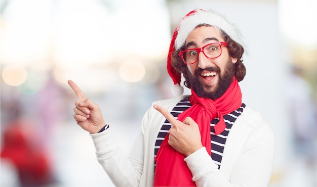 Cappello da Babbo Natale. concetto di Natale