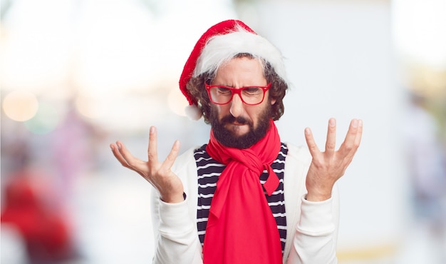 Cappello da Babbo Natale. concetto di Natale