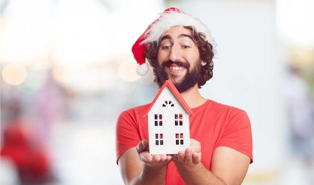 Cappello da Babbo Natale. concetto di Natale