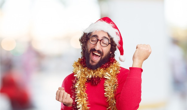 Cappello da Babbo Natale. concetto di Natale