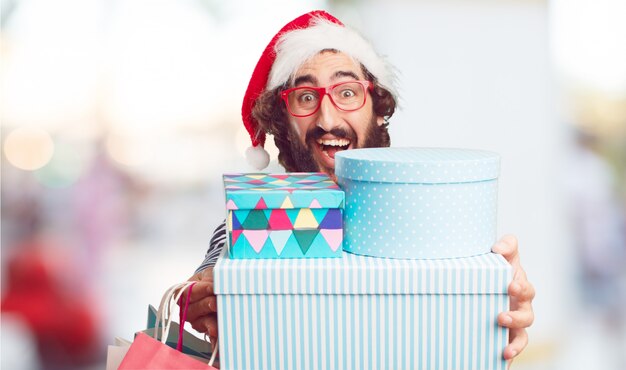 Cappello da Babbo Natale. concetto di Natale