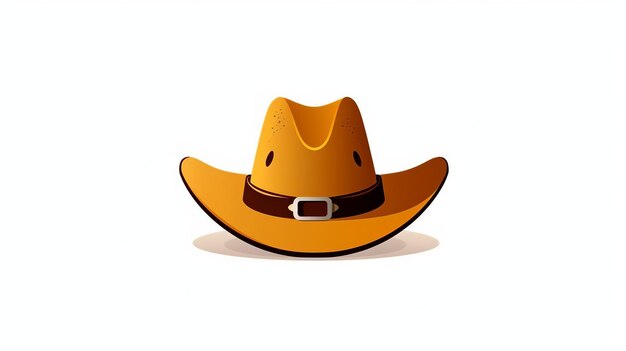 Cappello da cowboy icona colore illustrazione vettoriale Bailey Hat Sil sfondo bianco Generativo Ai