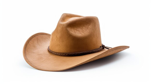 Cappello da cowboy isolato su sfondo bianco