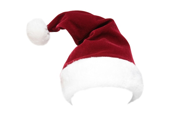 Cappello di Babbo Natale. Costume. Cartolina d'auguri di concetto di buon natale