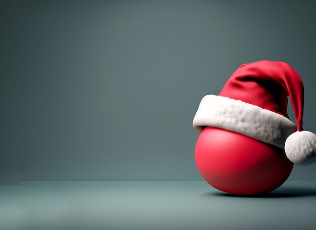 Cappello di Babbo Natale di Natale 3D rosso