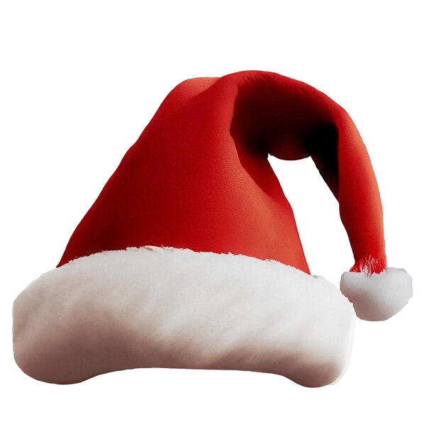 cappello di Natale isolato su sfondo trasparente o bianco png