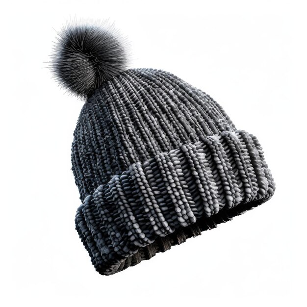 Cappello invernale con pompom isolato