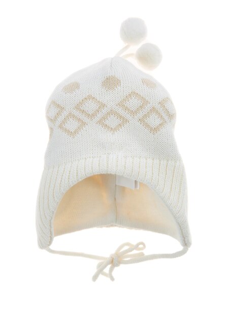 Cappello invernale per bambini isolato su sfondo bianco.