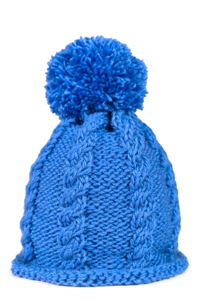 Cappello lavorato a maglia con pompon