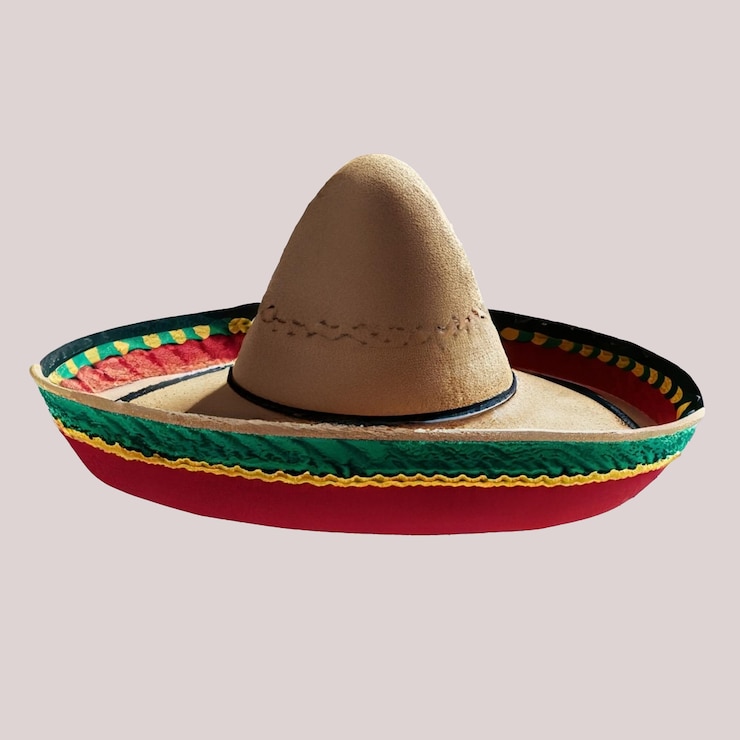 cappello messicano isolato su sfondo trasparente o bianco png