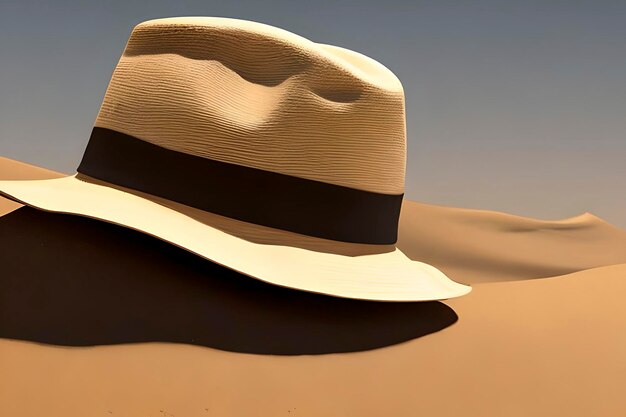 Cappello Panama nel deserto